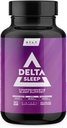 Delta Sleep by HTLT | Комплексное дополнение для сна с Ашвагандхой, мелатонином, 5-HTP и ГАМК | L-теанин и магний глицинат для поддержания уровней ГАМК | Корень Валериана для сна (90 капсул)