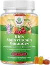 Plant Based Kids Multivitamin Gummies - Multivitamin pro Kids Imunitary Support with Vitamins A, C, D3, E, B6 & B12, Zinek & Jod - Dětské vitamíny Žvýkací Formule pro silné zdraví - 90 Počet