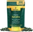 Biogenesis Organic Spirulina Mini Tablets – 300 Count (200 mg) | 호주 Grown Blue-Green Algae | Phycocyanin, Chlorophyll & B 비타민 풍부한 | 일일 에너지 및 면역성이 지원 | Vegan Mini Tabs