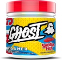 GHOST Gamer: Energy and Focus Support Formula - 40 Servings, Swedish Fish - Nootropics & Natural Caffeine for Attention, Accuracy & Reaction Time - Vegan, Gluten-Free