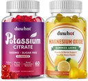 Potassium Citrate Gummies 1000mg, Magnesium Oxide Gummies 400mg, Supplement for Adults