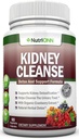 KIDNEY CLEANSE - Detox e suporte para trato urinário, bexiga e rins - Todas as fórmulas de suplemento de ervas naturais com cranberry orgânico, Astragalus, Astragalus, Cúrcuma, Goldenrod, Raiz de cascalho, Juniper e mais