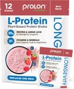 Prolon Longevity Plant Based חלבון אבקה | שריר ותיקון, הזדקנות בריאה, ביצועים Boost | ויטמינים, Gluten Free, Amino Acids, Antioxidants | 25g של חלבון | ברי, 12 Packets