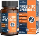 Kişilər və Qadınlar üçün 100 milyar probiotik 5 Gut Digestive & Immune Sağlamlıq üçün Organic prebiotiklər, Diarrhea Gas Bloating, Qeyri-GMO, Zero Doldurucular – Amerika Birləşmiş Ştatları
