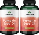 Swanson Pumpkin Seed Oil - High Bioavailable EFAs - (100 Softgel קפסולות, 1000 מ"ג כל) 2 Pack