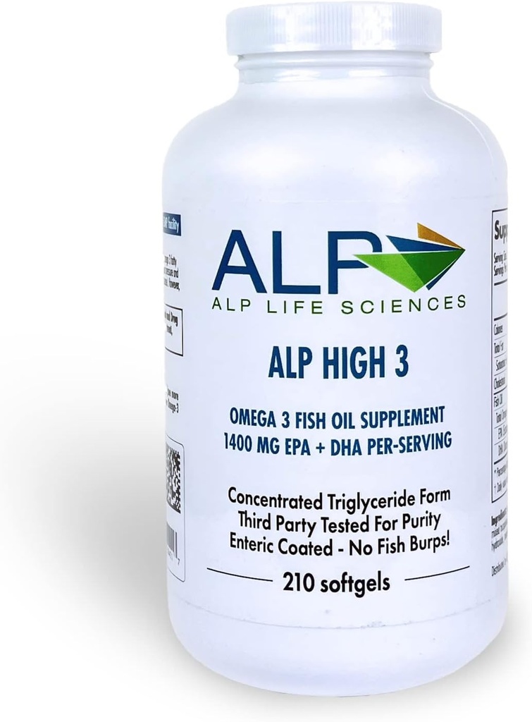 Omega 3 Fish Oil Supplement - 210- Tæl