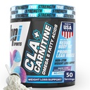 BPI Sports CLA + Carnitine – Conjugated Linoleic Acid – Weight Loss Formula – Metabolism, Performance, Lean Muscle – Caffeine Free – For Men & Women – Snow Cone – 50 servings – 12.34 oz.