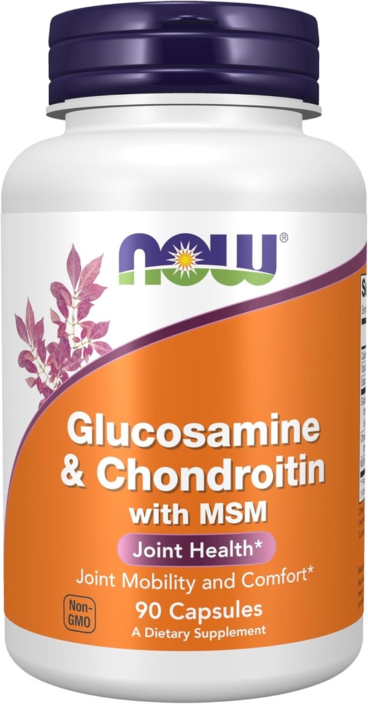 Orain janari gehigarriak, Glucosamine eta Chondroitin MSM, Osasun bateratua, Mugikortasuna eta Erosotasuna*, 90 Veg kapsulak