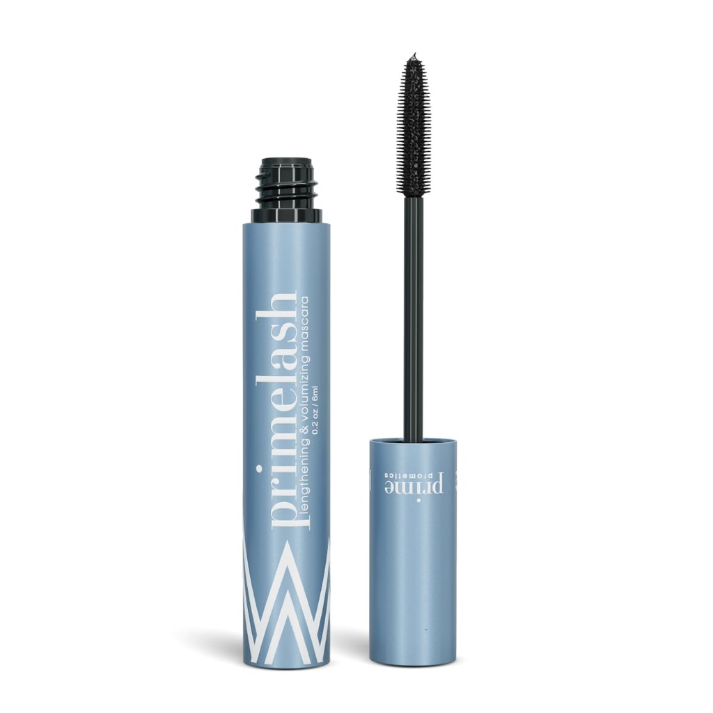 이전 여성을위한 프라임 Prometics PrimeLash Mascara - Volumizing, 2 코트의 놀라운 길이 - 장기, Zero Clumps, Hypoallergenic (Black)