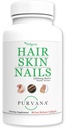 Wellgenix Purvana Hair Skin and Nails Supplement – 2500mcg Biotin Softgels with MSM & B-Complex – Daily Beauty Support for Stronger Nails & Hair Vitality – 90 Softgels