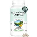 Maxi Health Magnesium Complex Capsules – Magnesium Oxide, Glycinate & Citrate – Energy, Sleep, Muscle & Bone Support – Non-GMO, Kosher – 180 Capsules