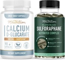 Комплекс Sulforaphane з кальцій D-Glucarate Гормонів Balancing Bundle з розширеними Microbeadlet Hormone баланс добавки (60 Сервінги) і Vegan клейковини безкоштовно Non-GMO CDG добавки (90 Сервінги)