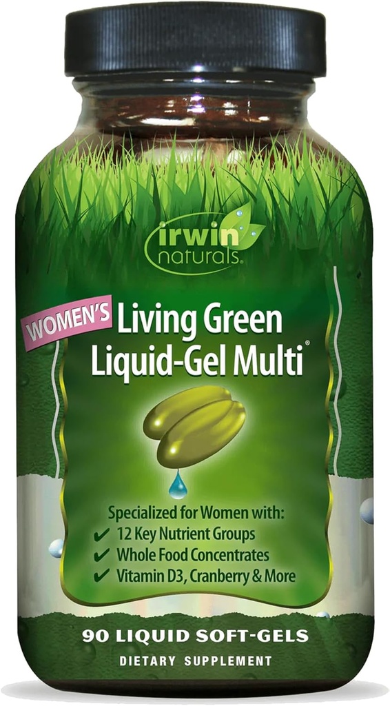 Irwin Naturals 妇女生活的绿色液体-Gel 多-120 液体软胶-包括70 个基本营养剂、维生素和矿物