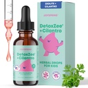 JoySpring DetoxZee Cilantro & Zeolite Drops for Kids | Liquid Zeolite Clinoptilolite with Cilantro Extract | Gentle Daily Wellness Support | Raspberry Flavor Supplement | 30 Servings