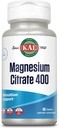 KAL Magnézium Citrát 400mg, horčík doplnok pre zdravé svalovej funkcie, Relaxácia, Nerve a Circulation Support, Rapid Disintegration ActivTabs, Vegan, Gluten Free, 30 Servings, 60 tabliet