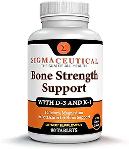 Premium Calcium Hydroxyapatite Complex - Advanced Bone Support with Vitamin D3 K Magnesium Zinc - Complete Absorption Formula for Bone Density Heart Health - 90 Tablets