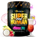 ALPHA LION Superhuman Pre Workout Powder, Beta Alanine, L-Taurine & Tri-Source Caffeine for Sustained Energy & Focus, Nitric Oxide & Citrulline for Pump (21 Servings, Miami Vice)