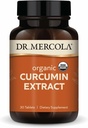 Dr. Mercola extrait de Curcumine biologique, 30 portions (30 comprimés), supplément alimentaire, non-OGM, certifié USDA biologique