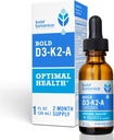 Negreta Botanica D3-K2- A- A, complex de vitamina Moquita, Vegan D3 de Organic Algae amb vitamina K2 (MK7) i A per a la implementació d'Imune, Natural Orange Flavor, s'hi contés una pel·lícula, 1 FLOZ (30mL)