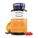 Thomas' all-natural Remedies Vitamin C with Organic Elderberry, Organic Citrus Bioflavonids - Whole Food Supplement - Non-GMO - Raw Vegan - 90 Capsules