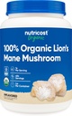 Nutricost Organic Lion's Mane Mushroom Powder 1LB - sertifisert USDA Organic