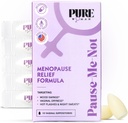 Pure Woman Pause-Me-Not Menopause Relief Vaginal Suppositories - Vaginal Moisturizer per Menopausal Women - Vitamina E & Hyaluronic Acid Vaginal Suppositories for Dryness, Hot Flash & Night Sweat