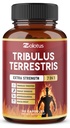 Tribulus Terrestris Capsules with Ashwagndha, Panax Ginseng, Saw Palmetto, Maca, Shilajit - 90 Capsules - 3 Months Supply