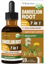 Dandelion Root Extract kapljice, Diente de Leon Organico Hierba, Dandelion dodatek Formula w/Milk Thistle Kurkum za Detox čiščenje, Prebava & Imunska podpora, Alkohol-free Tinkture. 2oz