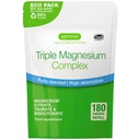 Igennus Superior Triple Magnesium Complex, Fully Reacted & Chelated Glycinate, Taurate & Citrate, Clean Label, High Bioavailability & Absorption, 180 Tablets, Vegan, Non-Buffered