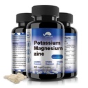 Potassium Magnesium Supplement 1000mg, Magnesium Potassium Zinc Aspartate | Support Immune,High Absorption,NON-GMO,Vegan(90 Capsules)
