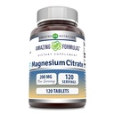 Amazing Formulas Magnesium Citrate | 200 Mg Tablets | Mineral Supplement | Non-GMO | Gluten Free | Made in USA (1 Pack, 120 Count)