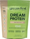 Greens First Dream Protein Plant-Based Vegan Powder - USDA Organic Pumpkin, Hamp & Pea Protein - Gluten-Free, Non-GMO, No Added Sugar (Creamy French Vanilla, 24,8 oz)