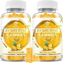 Berberine Gumies with Ceylon škorica 1500mg High Potency Berberine HCL Supplement for Immune and Replacement Support, Sugar Free, Ananásová príchuť - 120 Počet
