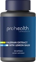 ProHealth Valerian Extract + Lemon Balm (60 kapselia) 160 mg Valerian + 80 mg Lemon Balm ...