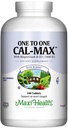 Maxi Health 500 mg Calcium Supplement with Vitamin D3 (1000 IU) and Magnesium (500 mg) - Bone, Teeth and Joint Support for Men and Women - 240 Tablets