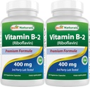 Best Natures B2 (Ribolvin) 400 mmg - Migraine Resuration - Vegie Capsoules - Conzyme precessor - 120 เคานต์ (201 เคานต์)