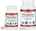 Operasi HealFast Complete Bedah & Injury Recovery Suplement: for Wound, Scar Treatment & Bruising w / Vitamin, Bromelain, Quercetin & Progories (Pre + Post Op)