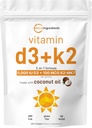 Micro Ingredients D3-vitamiini 5 000 IU + K2 MK-7 100 mikrog, 300 Softgels 