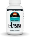 Zdroj Naturals L-Lysine Free Form, 1000 mg - Amino Acid Supplementation Supports Energy Formation & Collagen * - 100 tablet