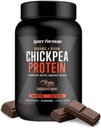 Sport Formula Chickpea Protein Powder, Organic and Vegan Plant Based Protein, All Natural Protein Powder with Essential Amino Acids, Chocolate Flavor, só 2 net carbohidratos con 21 Grams Protein