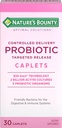 Nature's Bounty Probiotic, Controlled Delivery Dietary, Supports Digestive, Intestinal and Immune Health, 30 Caplets, 30 שרתים מלאים