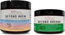 Live Conscious Beyond Greens & Beyond Brew | Delicious Greens Powder for Bloating + Mushroom Superfood Coffee Alternative Caffeine Free