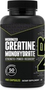 NutraBio Pure Micronized Creatine Monohydraatti kapselit, Creatiini pillerit, tukee Bulk Lihasenergia, Recovery, ja vahvuus - Keto Friendly, Kosher, Creatiini ravitsemus täydentää miesten ja naisten