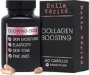 Bella Vérité Daily Collagen Supliment pentru femei si barbati - Vitamine esentiale pentru o Complexie Tineret, Radiant & Sănătate generală - Suport Glowing & Skin Smooth, Reduce ridurile si uscatura (60 capsule)