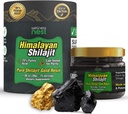 Wellness Nest Gold Grade Pure Himalayan Shilajit Hartin: Lopullinen Potenssi miehille ja naisille - 24k Kultaa, 75% + Fulvic Acid, Lab Test Report Sisältää - 30g (1 Pack), 75 Servings