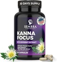 Kannafocus - Natural Kanna Extract 50mg, Gefermenteerd Sceletium Tortuosum & Bioperine® - Focus, Mood & Mental Wellness Support - Herbal Nootropic for Daily Clarity & Energy - 30 Capsules
