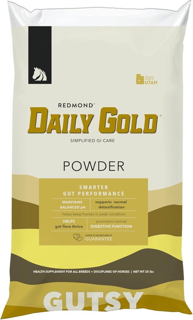 REDMOND Daily Gold Stress Relief - Naturlig Digestive och Ulcer Supplement för hästar