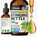 BIO KRAUTER® Stinging Nettle for Seasonal Support - Stinging Nettle Root Tincture (Urtica Dioica) 680 mg for Urinary Tract & Immune Support - 2 Fl.Oz., 28 Days of Supply, Sugar & Alcohol Free