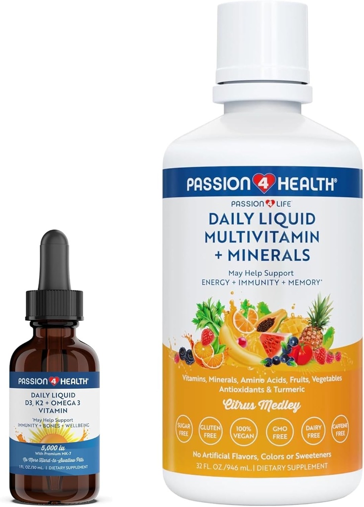 Vedel Multivitamiin Plus Orgaaniline vedelik D3K2 Omega 3