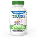 DrFormulas Organic Prebiotic Fiber for Constipation Relief | Nexabiotic Superfood Tabs for Probiotic Digestive Health, 60 Tablets